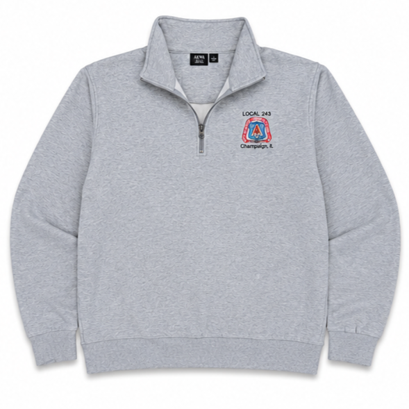 Gray Quarter Zip
